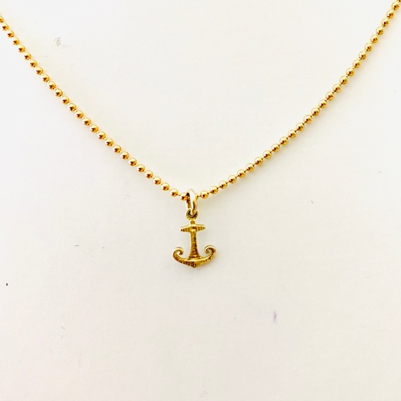 Anchor Necklace Catherine Weitzman Gold Vermeil - Picture 1 of 2